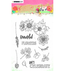 SL-SWF-STAMP526 StudioLight SL Clear Stamp Say it with flowers nr.526