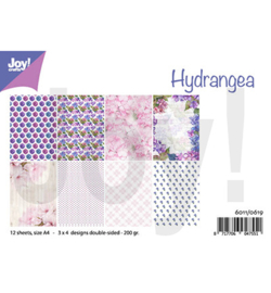 6011/0619 - Design Hydrangea Papier Set A4
