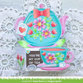 LF2878 Lawn Cuts Custom Craft Die Stitched Teacup