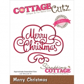 118623 CottageCutz Elites Die Merry Christmas
