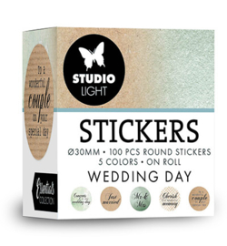 SL-ES-STIC34 - SL Ã¸30mm Stickers WEDDING DAY Essentials nr.34