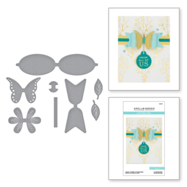 S5-501 Spellbinders Create a Flutter & Flower Bow Etched Dies