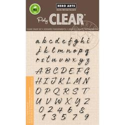 HA-CM161 Hero Arts Clear Stamps Brushstroke Alphabet 4"X6"