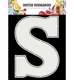 470.713.753 Dutch DooBaDoo Card Art Chocolade letter 'S'