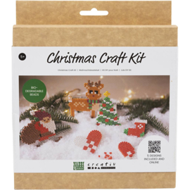 906758 NABBI Hobbyset NABBI BioBeads , Kerstman, Kerstsok, Kersthart, Kerstboom en Rendier