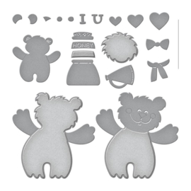 692199 Stampendous Etched Dies Bear Hugs