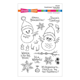 STP-219 Stampendous FransFormer Snow Birds Clear Stamp Set