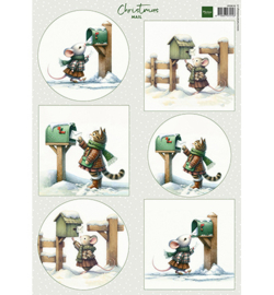 VK9616 Marianne Design *Knipvel A4, Christmas Mail