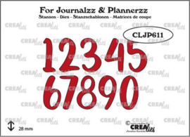 CLJP611 Crealies Journalzz & Pl Stans cijfers no. 5