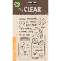 HA-CL960 Hero Arts Clear Stamps Let's Get Fresh 4"X6"