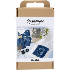 977765 Creativ Company Hobbyset Cyanotypie, Textiel, blauw