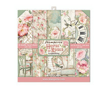 SBBS08 Stamperia House of Roses 8x8 Inch Paper Pack