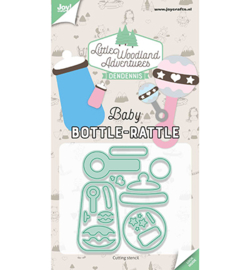 6002/3132 Snijstencils Babybottle Rattle