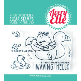 677440 Avery Elle Clear Stamp Set Make A Splash 2"X3"