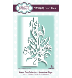 CEDPC1058 The Paper Cuts Collection Snowdrop Edger