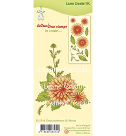 555749 3D  Clear stamp Flower Chrysanthemum