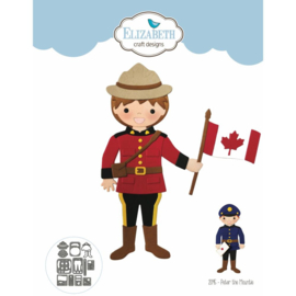 EC2095 Elizabeth Craft Metal Dies Peter The Mountie, The Great Outdoors