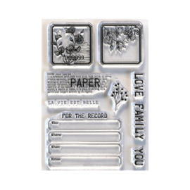 EC-CS214 Elizabeth Craft Clear Stamps Paper Love