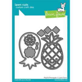 LF3180 Lawn Cuts Custom Craft Die Playful Pineapple 6/Pkg