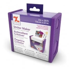 281243 Xyron 3" Disposable Sticker Maker 3"X20' Permanent