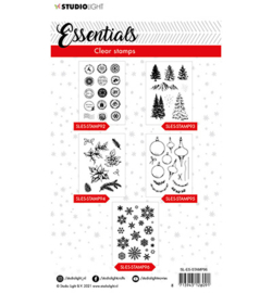 SL-ES-STAMP96 StudioLight Clear stamp Christmas Snowflakes background Essentials nr.96