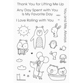 CS630 My Favorite Things Clear Stamps Favorite Friends 4"X6"