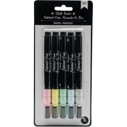 529898 American Crafts Erasable Chalk Markers Pastels 5/Pkg