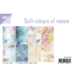 6011/0557 Papier Set Soft colours of nature A4
