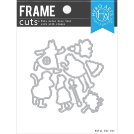 664547 Hero Arts Frame Cut Dies Victorian Ice Skaters