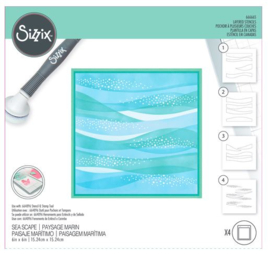 666665 Sizzix Layered Stencil Sea Scape