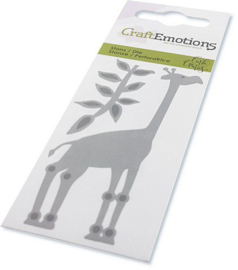 115633/0268 CraftEmotions Die - giraf Card 5x10cm Carla Creaties