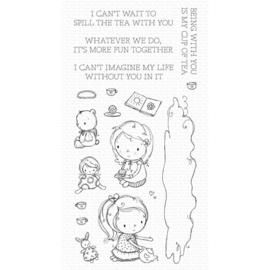 RAM015 My Favorite Things Clear Stamps Spill The Tea 4"X8"