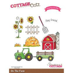 465105 CottageCutz Stamp & Die Set On The Farm