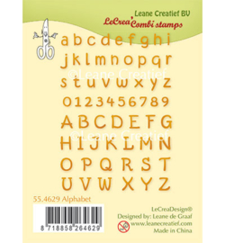 55.4629 Leane Creatief Clear Stamp Alphabet & numbers