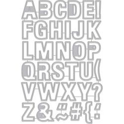 257325 Hero Arts Frame Cut Dies Luggage Tag Alphabet