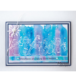 TC0869 -Stempel Tiny's border - snowmen