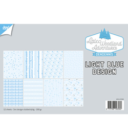 6011/0581 Papier Set A4 Design Light Bleu