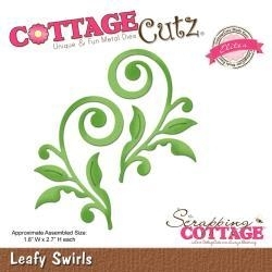 334681 CottageCutz Elites Die Leafy Swirls, 1.8"X2.7"