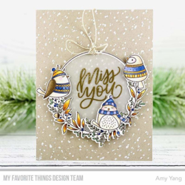 CS-522 My Favorite Things Winter Wreath Clear Stamps