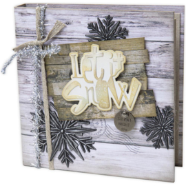 665575 Sizzix Thinlits Dies Festive Words By Tim Holtz 6/Pkg