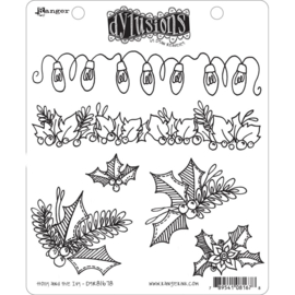 DYR81678 Dyan Reaveley's Dylusions Cling Stamp Holly And The Ivy