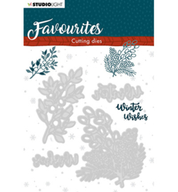 STENCILSL336 Studio Light Cutting Die Winter's Favourites nr.336