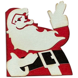 666071 Sizzix Thinlits Die Retro Santa by Tim Holtz