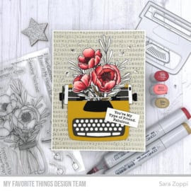 CS-756 Typewriter Sentiments: Friendship Clear Stamps