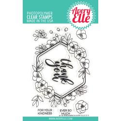 038836 Avery Elle Clear Stamp Set Blooming 4"X6"