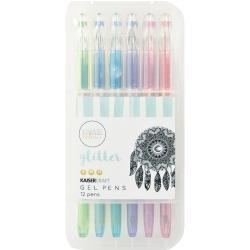 374840 KaiserColour Gel Pens Glitter 12/Pkg