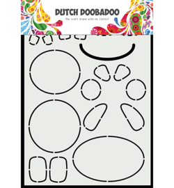 470.784.110 Dutch DooBaDoo Card Art Built up Hippo