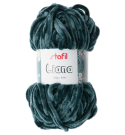 Velvetgaren Liana Yarn Petrol Bol 100 gram 65 meter lengte