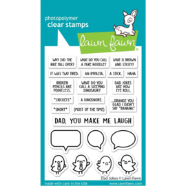 LF2863 Lawn Fawn Clear Stamps Dad Jokes 3"X4"