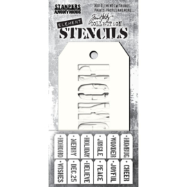 EST003 Tim Holtz Element Stencils 12/Pkg